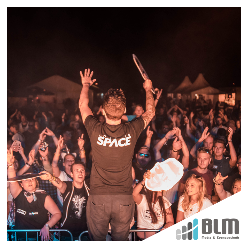 DJ Stars auf dem elektronischen Open Air in Höxter, Veranstaltungstechnik von BLM Media