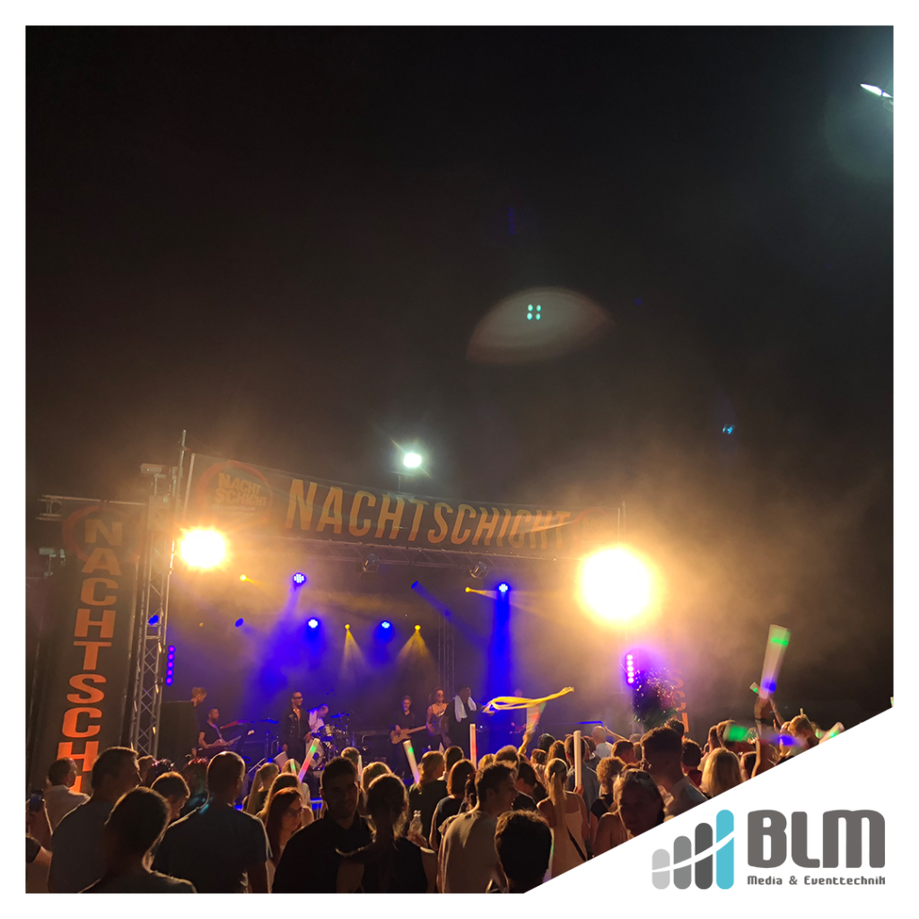 Farbspiel Festival OPEN AIR! Nachtschicht Goslar, Veranstaltungstechnik von BLM Media