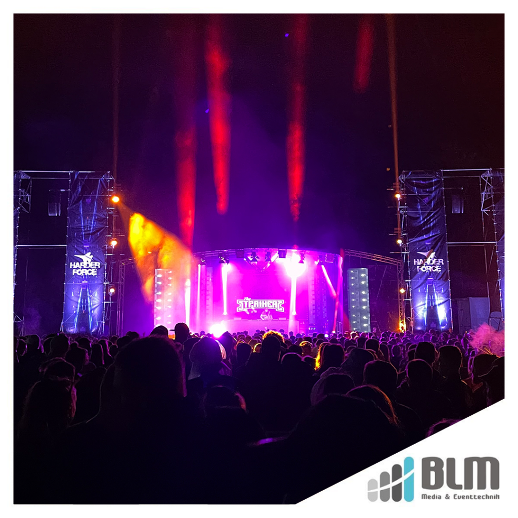 Harderforce Festival in Heide, Veranstaltungstechnik von BLM Media