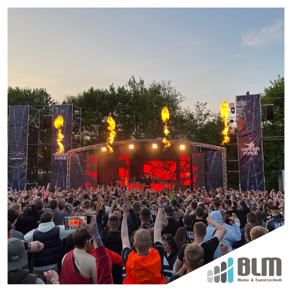 Harderforce Festival in Heide, Veranstaltungstechnik von BLM Media