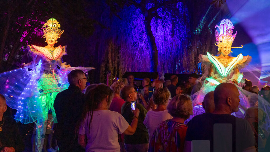 Outdoor Show mit Künstlerinnen, Veranstaltungstechnik von BLM Media