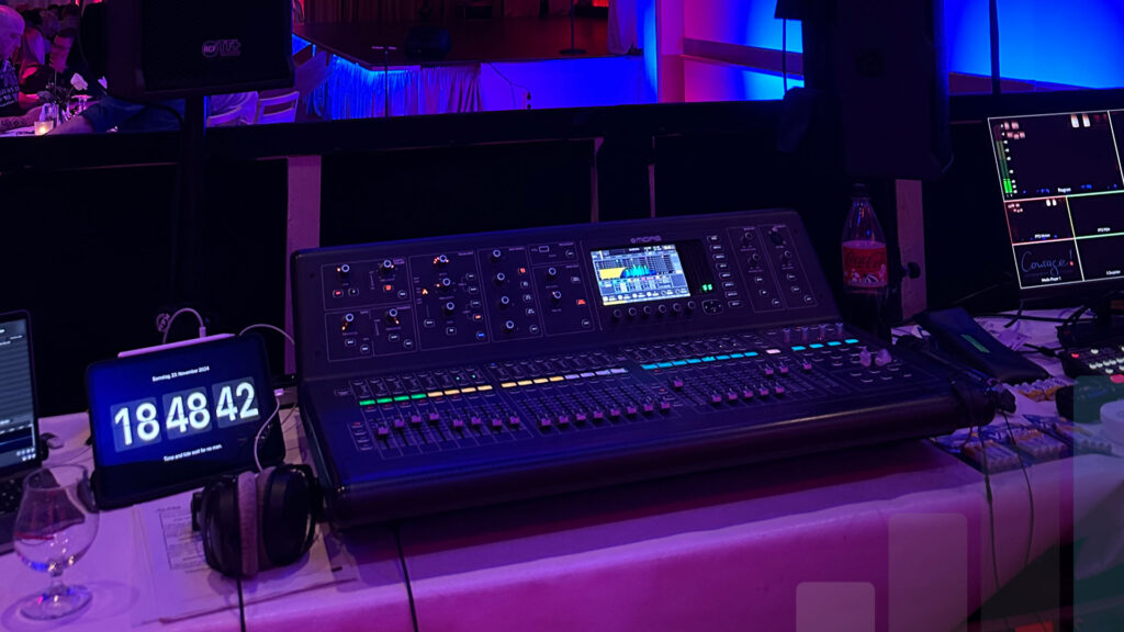 FOH-Technik der Kulinarischen Variete, Veranstaltungstechnik von BLM Media