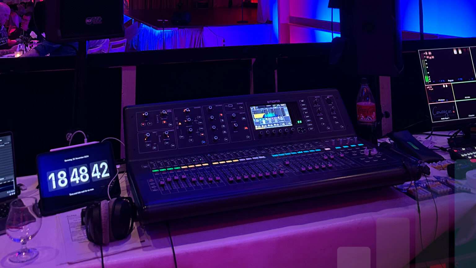 FOH-Technik der Kulinarischen Variete, Veranstaltungstechnik von BLM Media