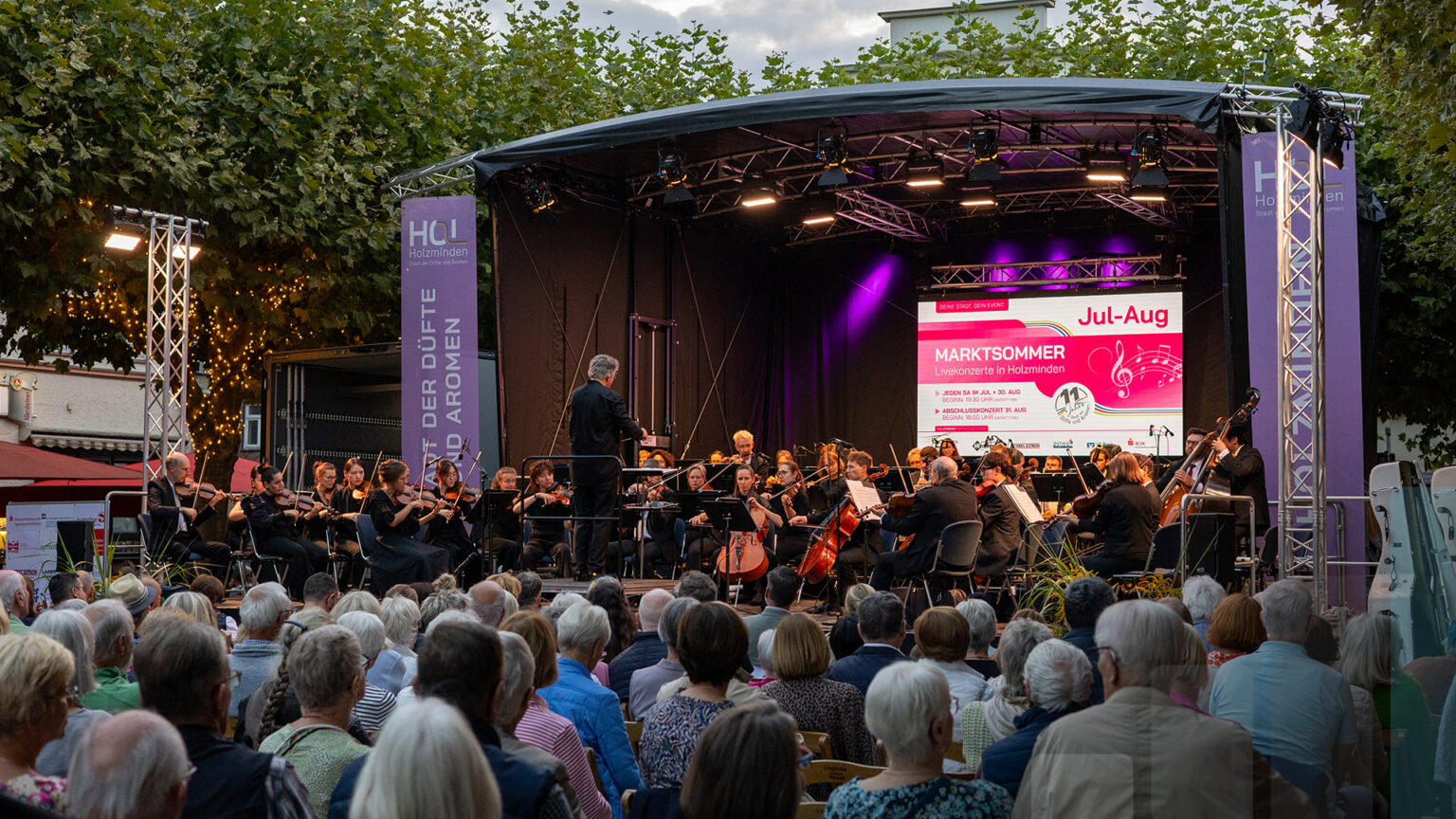 Abschlusskonzert mit dem Göttinger Symphonieorchester, Veranstaltungstechnik von BLM Media