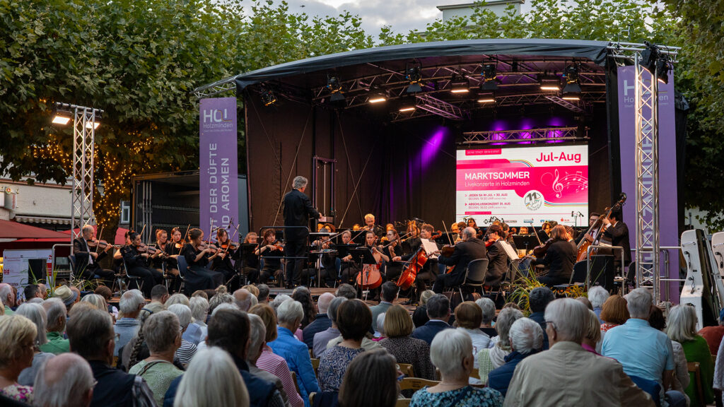 Marktsommer Finale in Holzminden, Veranstaltungstechnik von BLM Media