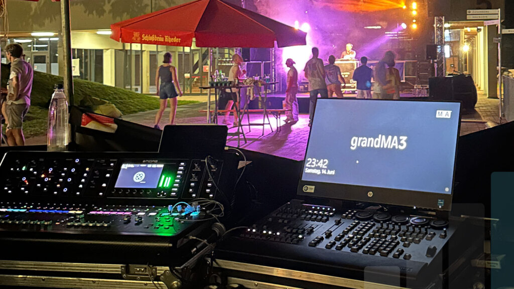 Liveauftritt aus der Sicht vom FOH, Veranstaltungstechnik von BLM Media