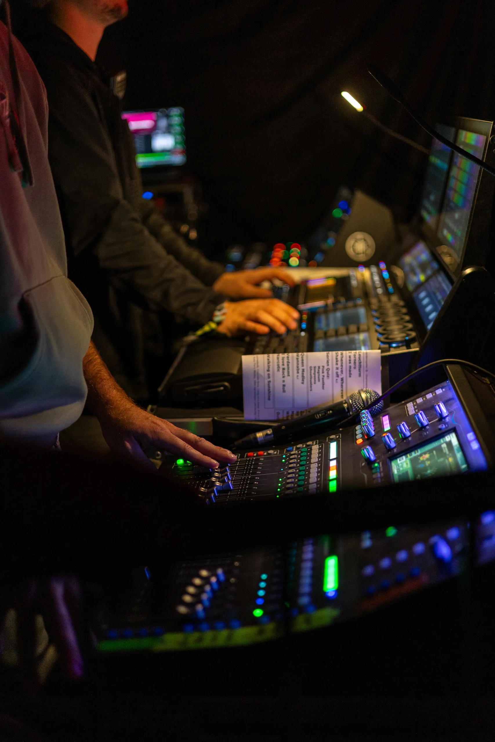 Tontechnik: Digitalpult am FOH-Platz beim Einbecker Eulenfest